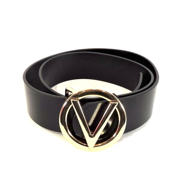 Mario Valentino Accessories - VAIENTINO 🇮🇹 WOMEN'S BLACK LEATHER FASHION BELT